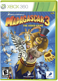 Madagascar 3 Xbox 360  box art